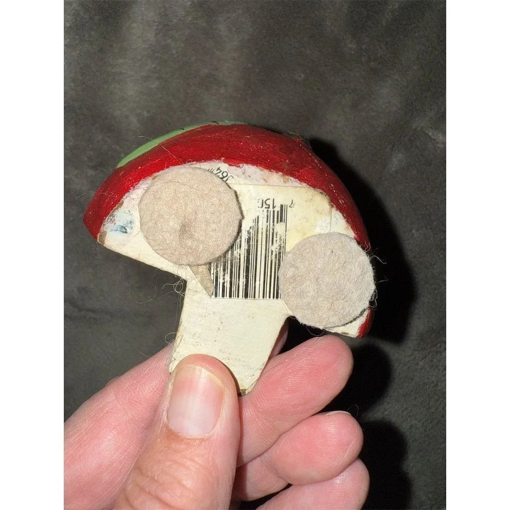 Cast Iron Mouse Eating Apple Door Stopper‎ Vintage Decor MCM